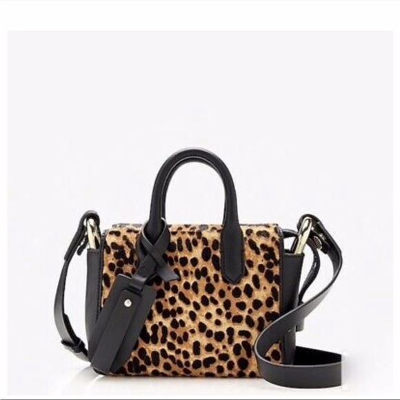 J. Crew Bags J Crew Harper Leather Calf Hair Mini Satchel Crossbody Poshmark